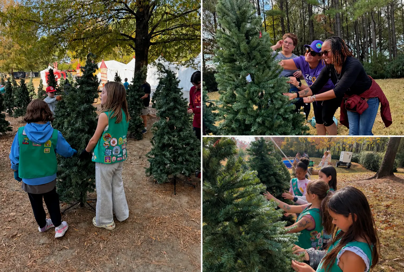 Community volunteers at Carolina Holiday Light Spectacular