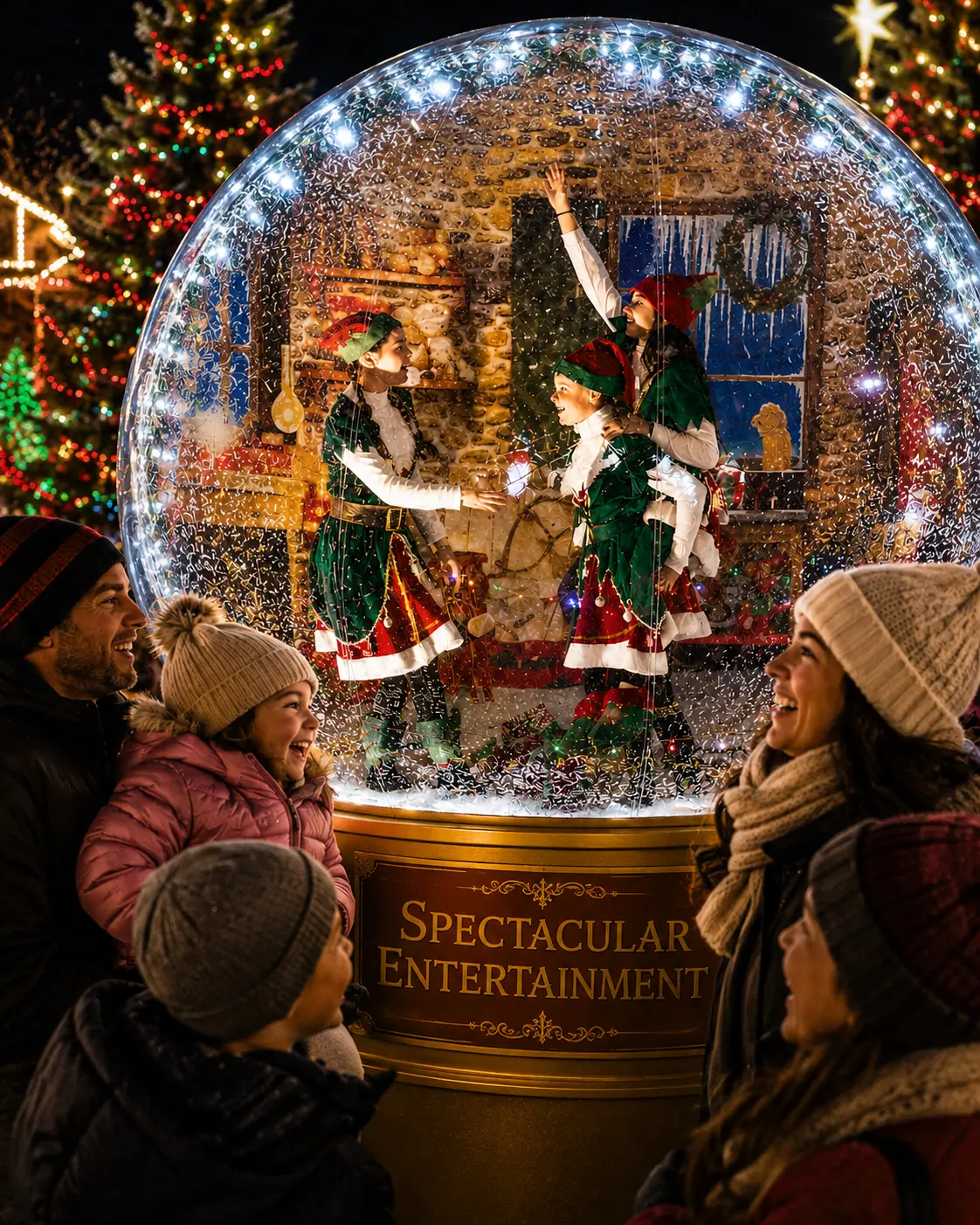 Christmas Elves performing at Carolina Holiday Light Spectacular Charlotte NC