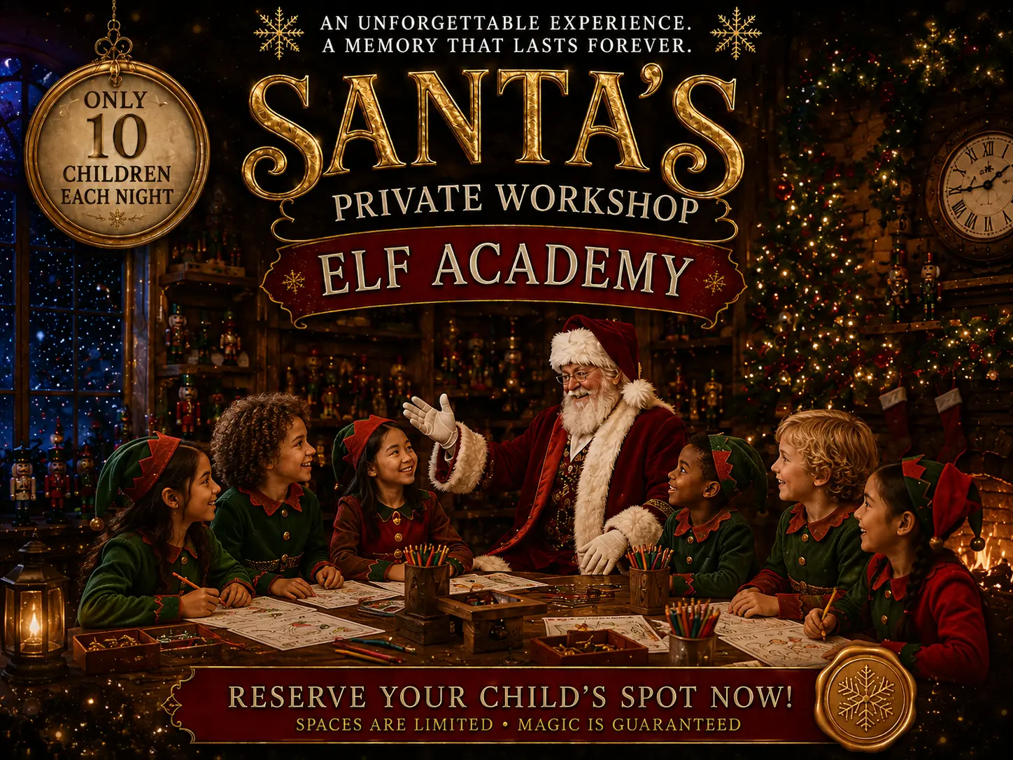 Santa's Private Workshop Elf Academy at Carolina Holiday Light Spectacular Charlotte