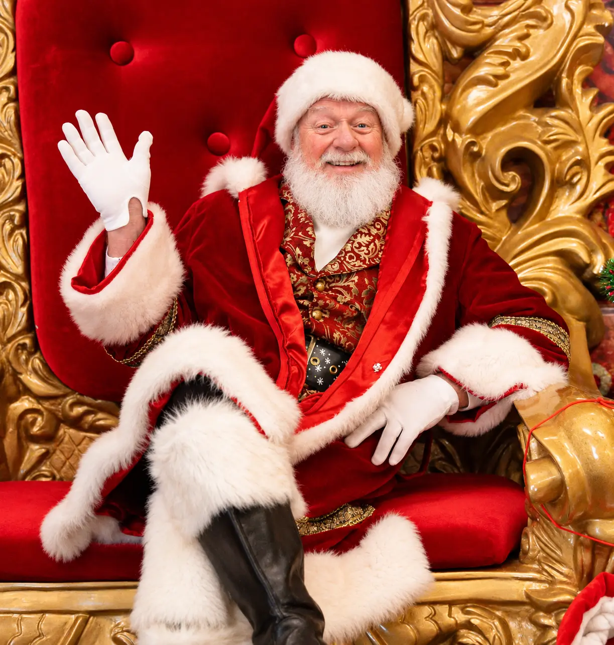 The Real Santa Claus at Carolina Holiday Light Spectacular in Charlotte NC — free photos every night