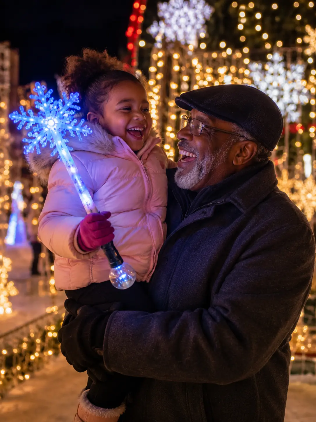 Young children experiencing the Magic Snowflake Wand